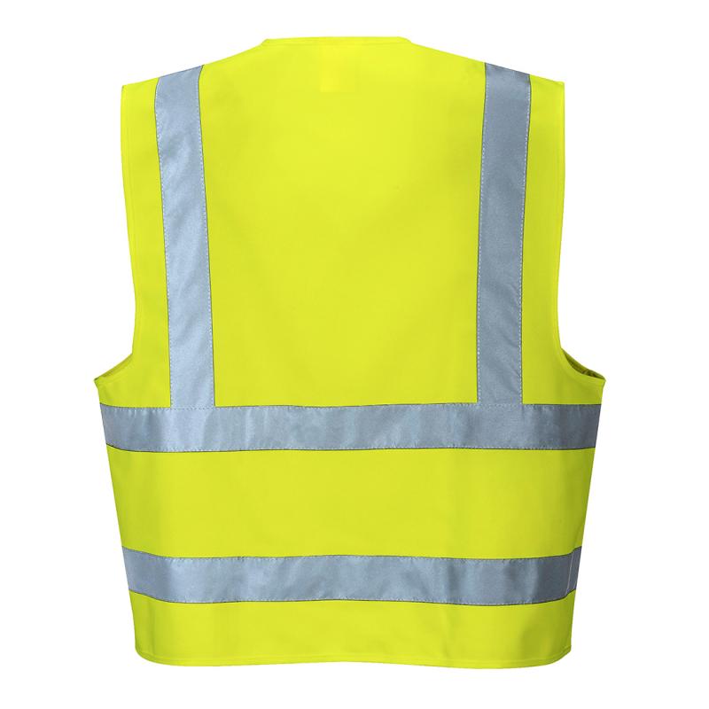 
Gilet Double Bande Orange Baudrier et Double ceinture  Jaune- Portwest