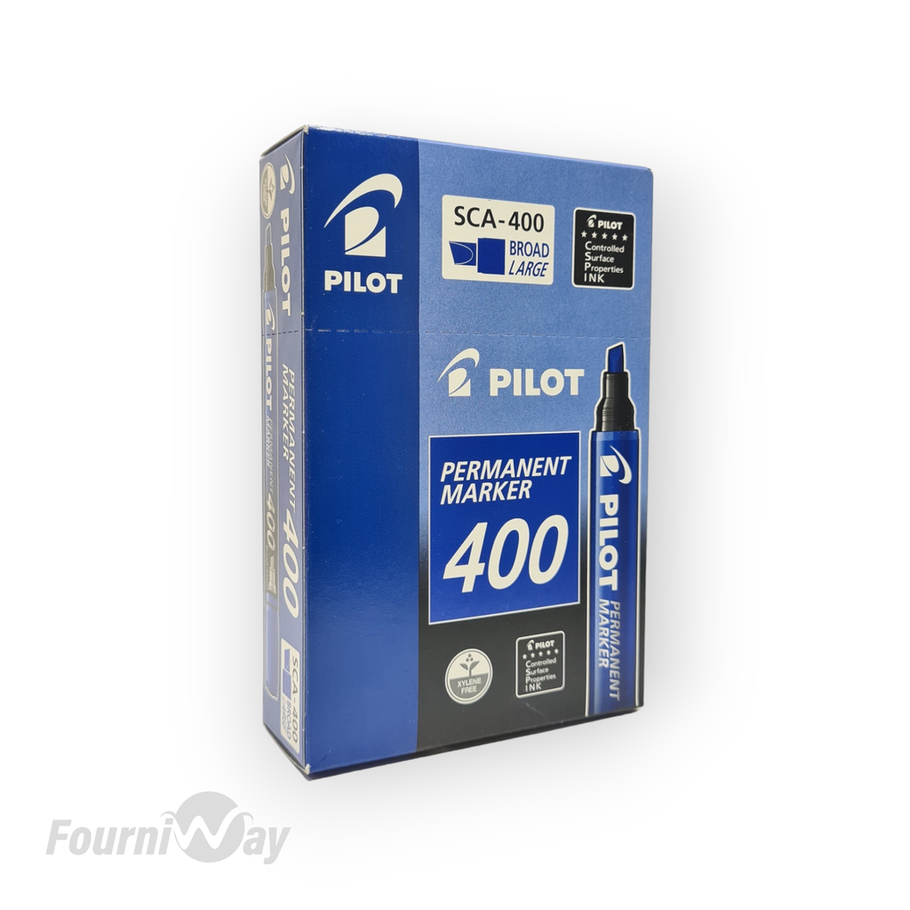 Marqueur Permanent Pilot 400 Biseautée BLEU