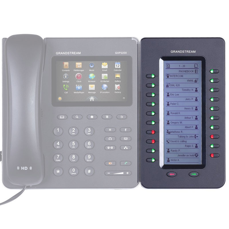 Module d'extension 20 touches Grandstream Programmables pour téléphones GRP2615 et GXV3350