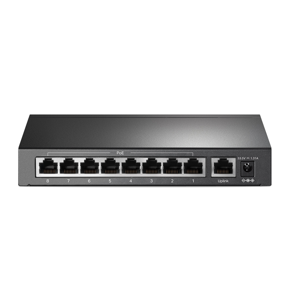 Switch de bureau TP-Link 9 ports 10/100 Mbps avec 8 ports PoE+