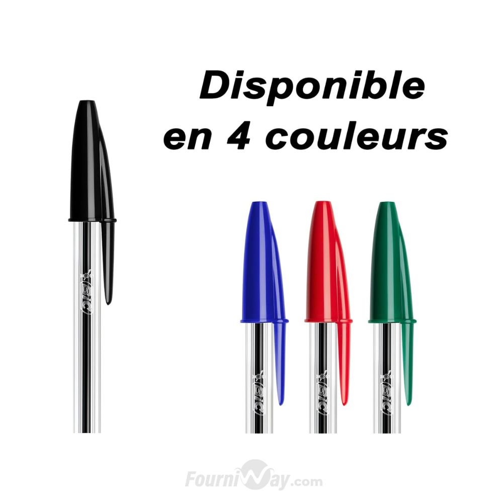 Boite 50 Stylo Bic Cristal Original ROUGE