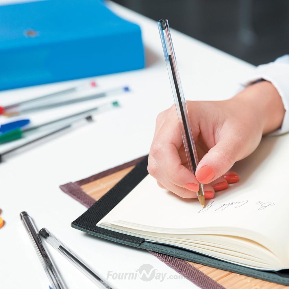 Boite 50 Stylo Bic Cristal Original ROUGE