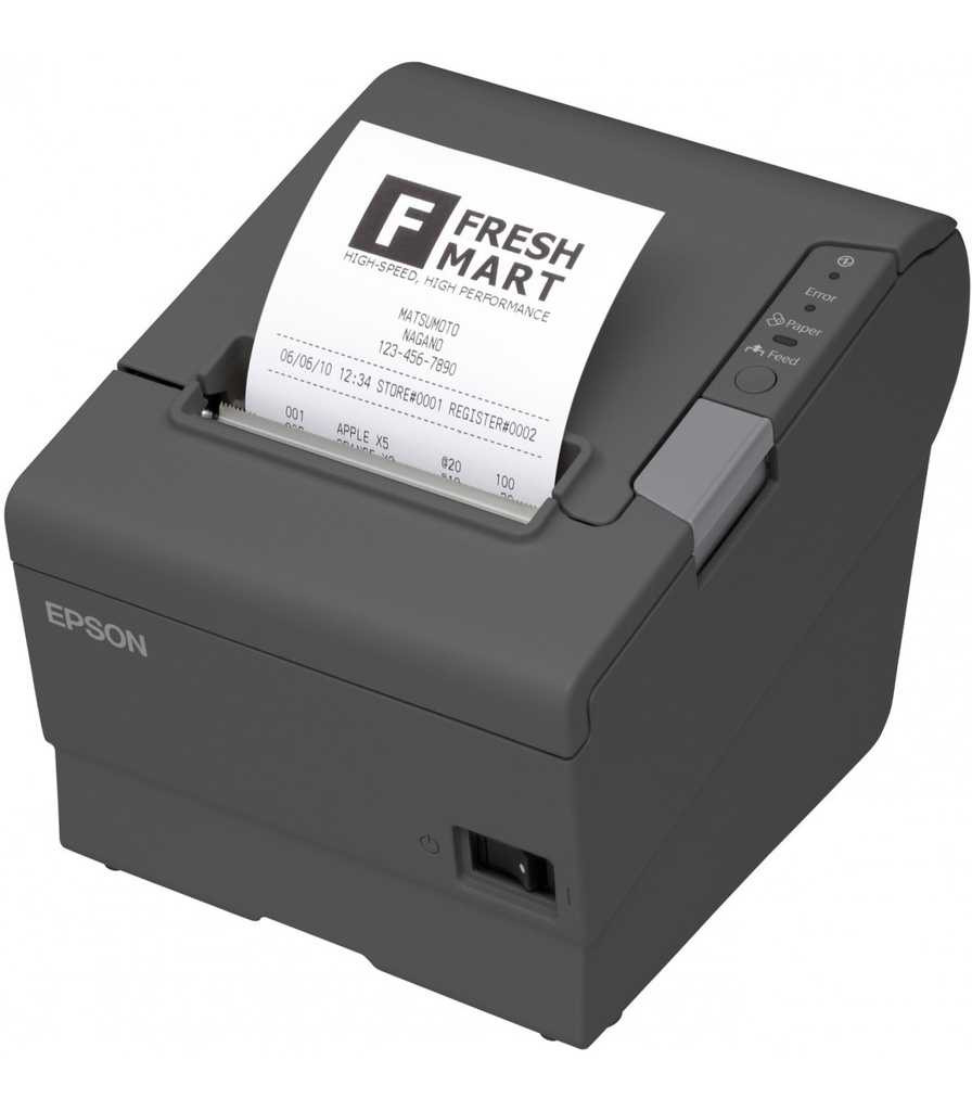 Imprimante PoS EPSON TM T88V Noire Série et USB + Alim PS 180 + Cable AC