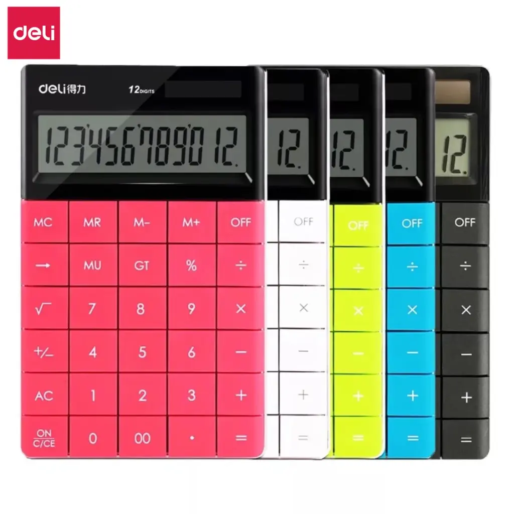 Calculatrice De Bureau Deli Programmeur Universel A 12 Chiffres