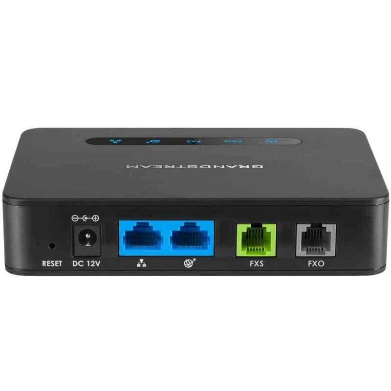 Adaptateur hybride Grandstream HT813 pour téléphones analogiques avec ports FXS et FXO