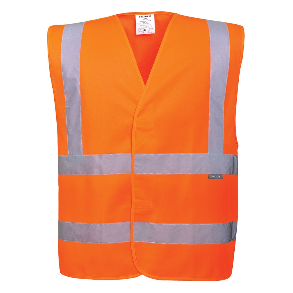 
Gilet Double Bande Orange Baudrier et Double ceinture Orange- Portwest