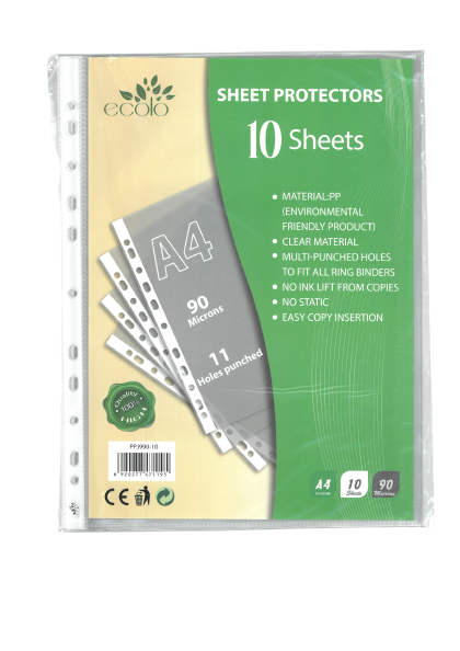 Pochette perforée 90mic pochette Lot de 10f