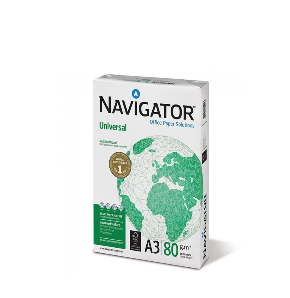 [A380N] Ramette de papier blanc Navigator A3 - 267 x 420 mm - 80g - 500 feuilles