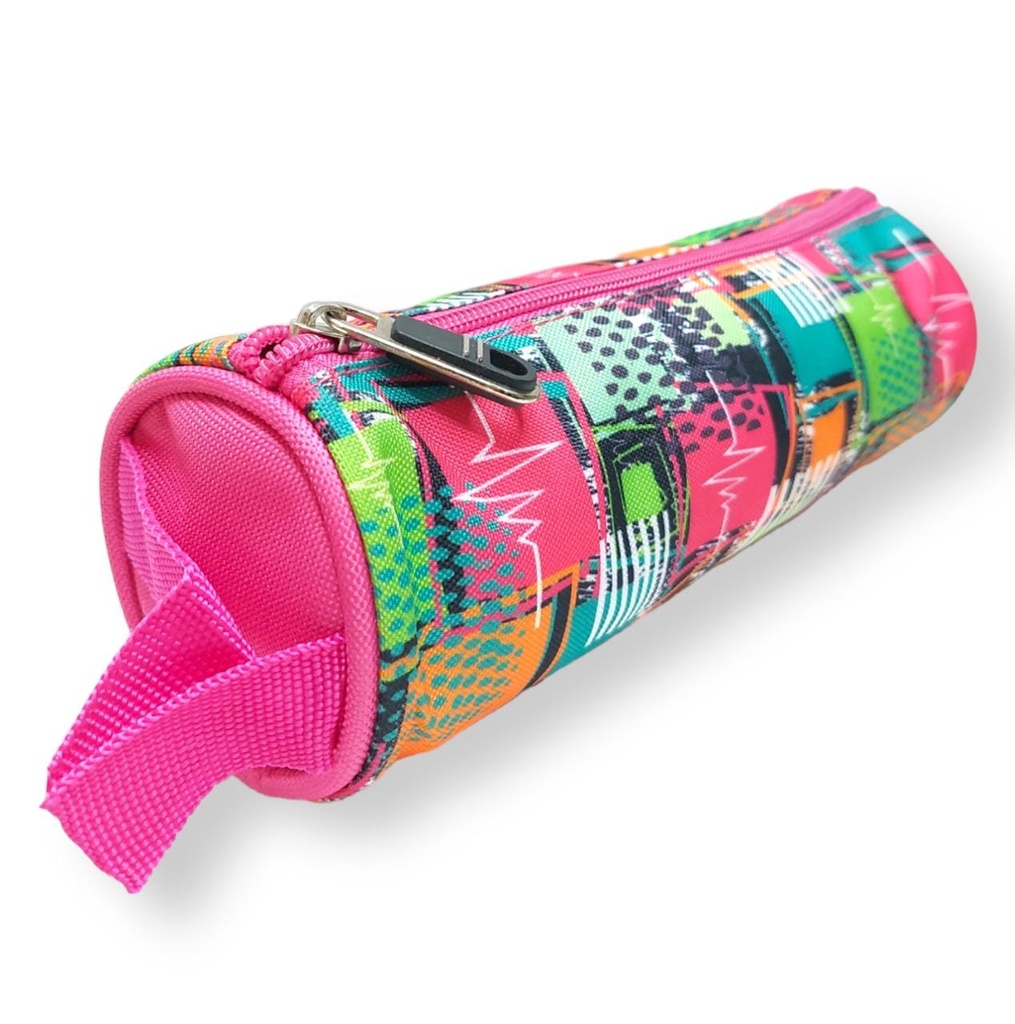 Trousse ronde pour filles en Rose shipe